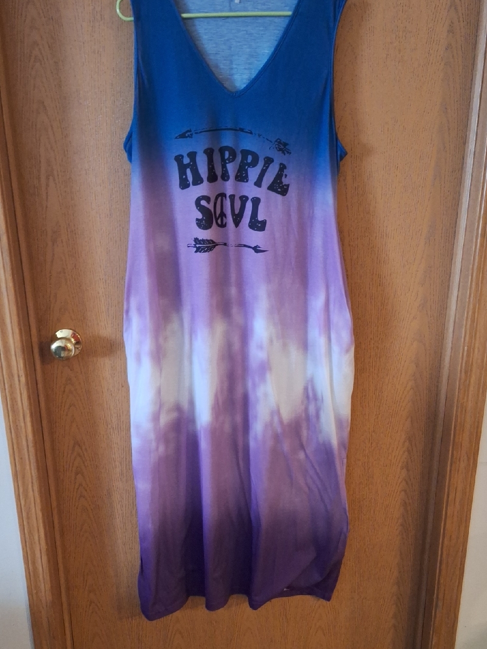 Hippie Soul Ombre Maxi Dress - Blue to Purple Tie-Dye